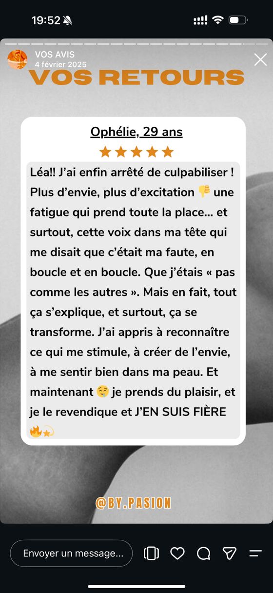 Ophélie, 29 ans : j'ai enfin arrêté de culpabiliser