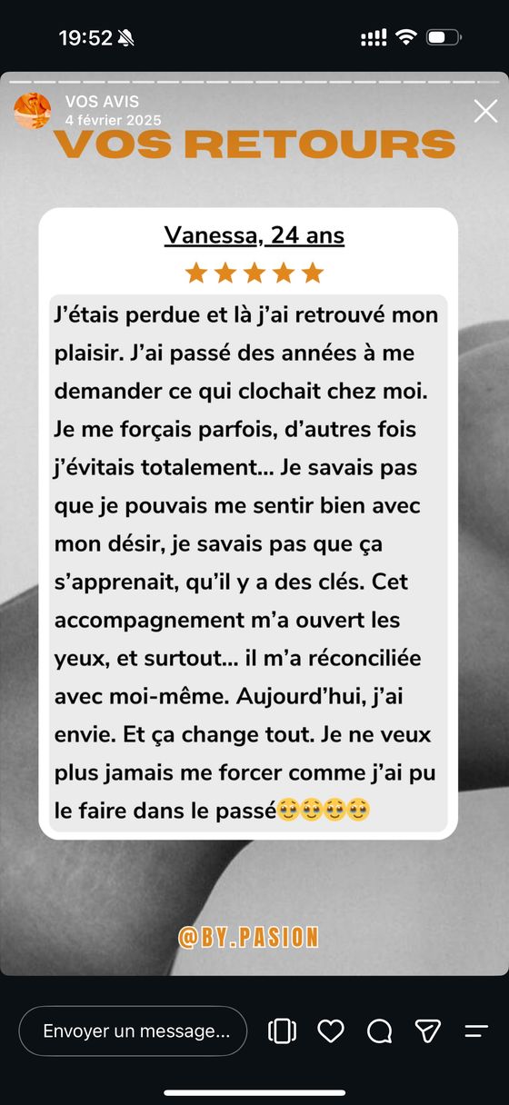 Vanessa, 24 ans : je ne savais pas que ça s'apprenait