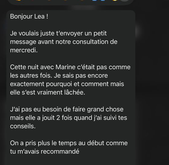 Elle a joui deux fois quand j'ai suivi tes conseils